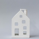 Bougeoir maison en métal (grand) 