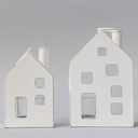 Bougeoir maison en métal (grand) 