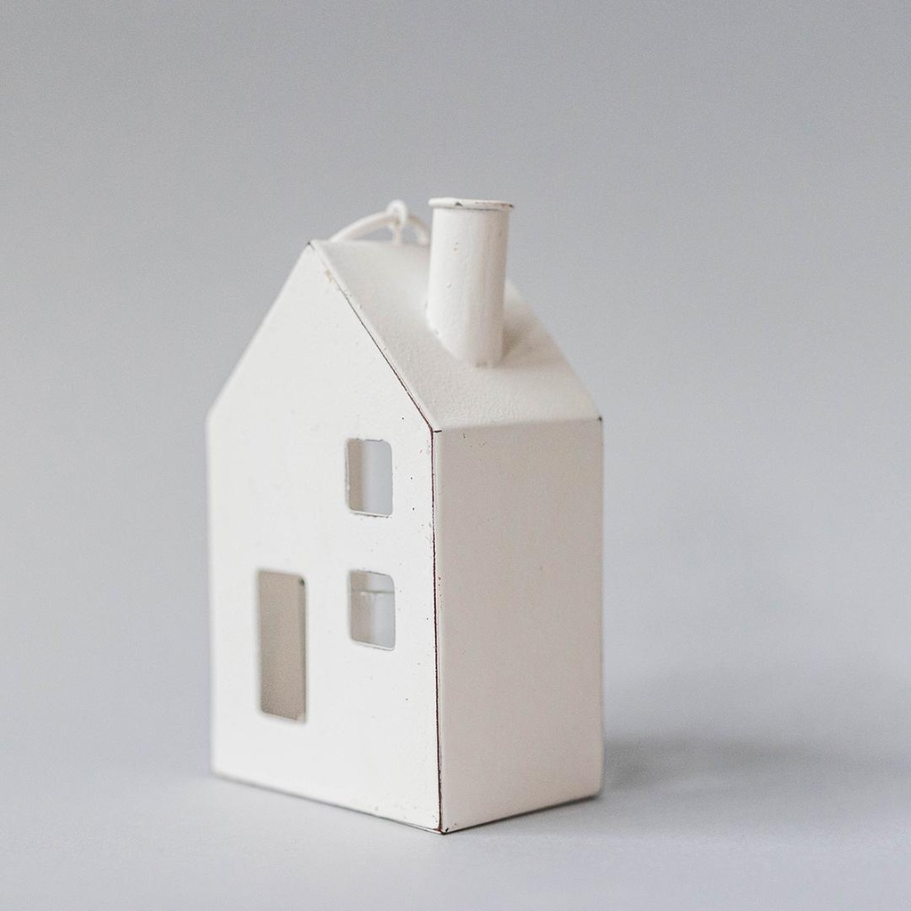 Bougeoir maison en métal (petit)