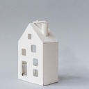 Bougeoir maison en métal (grand) 