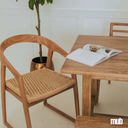 Fauteuil en Teck Éléonore