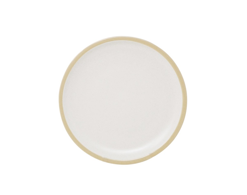 Assiette en céramique crème