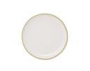 Assiette en céramique crème