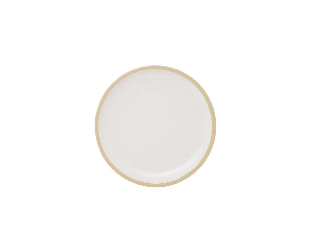 Assiette à dessert en céramique crème