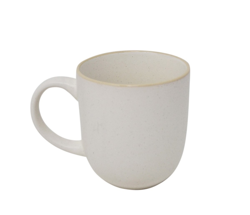 4 Tasses en céramique crème