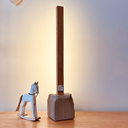 Lampe Minimaliste - Bois de Chême & Béton