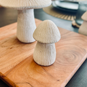 Champignon Décoratif Blanc - 10cm