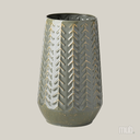 Vase XXL Vert Sauge en Métal Émaillé