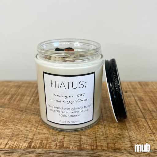Chandelle naturelle - Sauge & Eucalyptus 