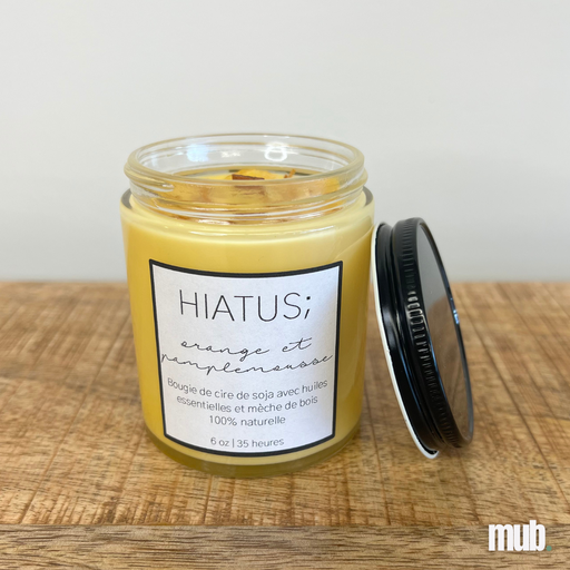 Chandelle naturelle - Orange & Pamplemousse