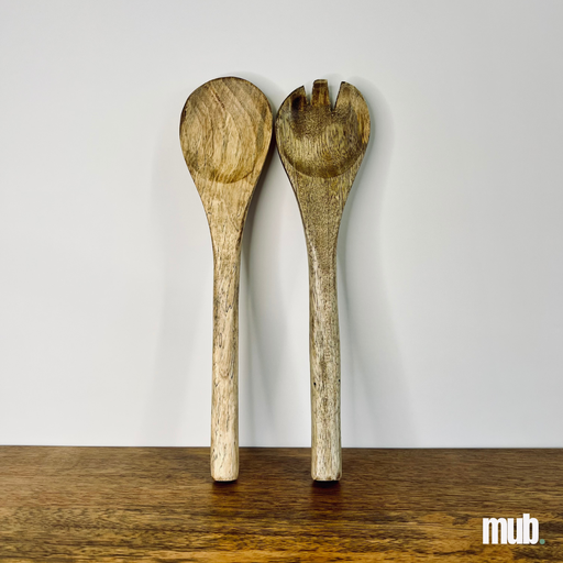 [mub.da.set01] Cuillères de service en manguier