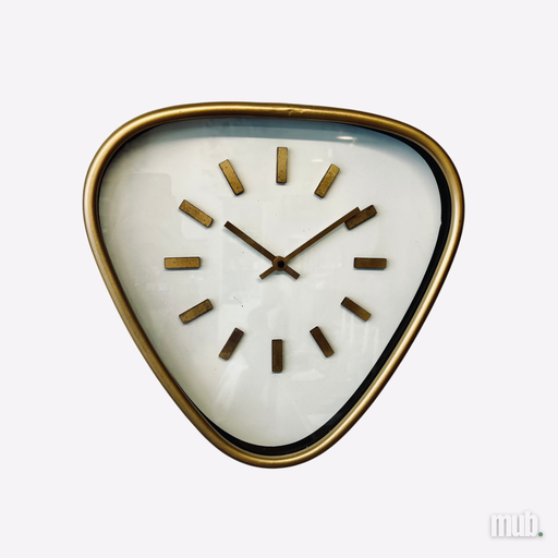 [mub.clk.005] Horloge vintage dorée 40cm