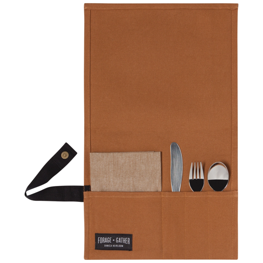 [mub.ax.lunch] Kit de lunch en tissu brun