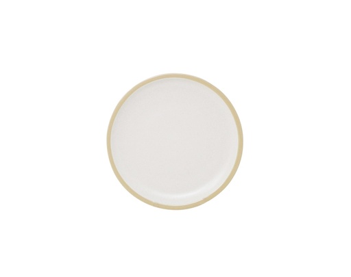 Assiette à dessert en céramique crème