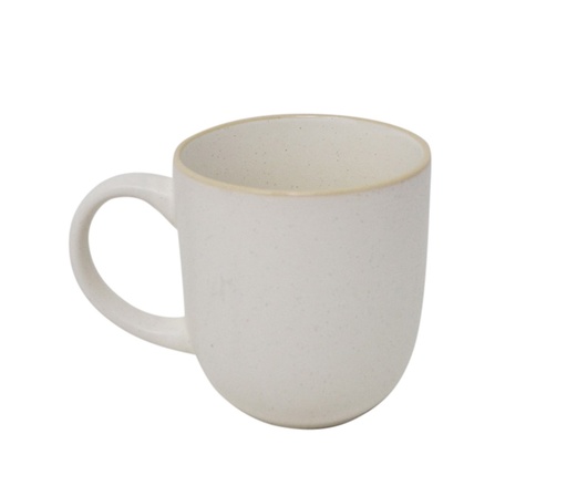 4 Tasses en céramique crème