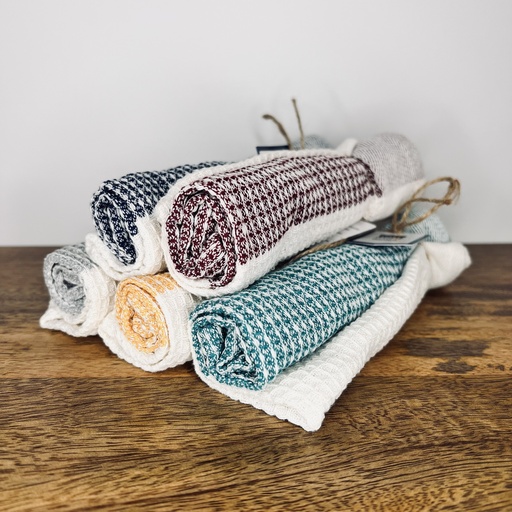 Linge à vaiselle 85% coton recyclé