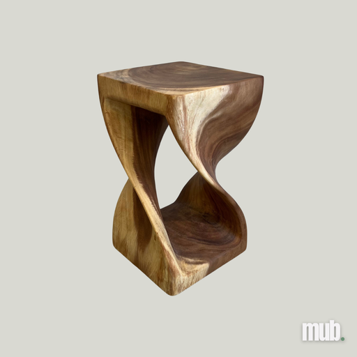 Table d'appoint en Suar "Twist"