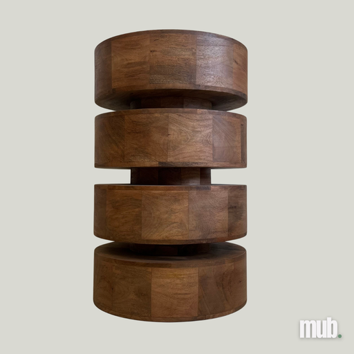 Table d'appoint en Acacia "Levels"