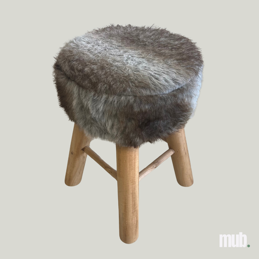 Tabouret en fourrure