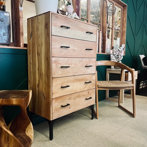 Commode haute - Acacia massif