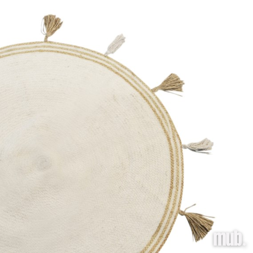 [MUB.RUG.BE001] Tapis 100% coton Tassels