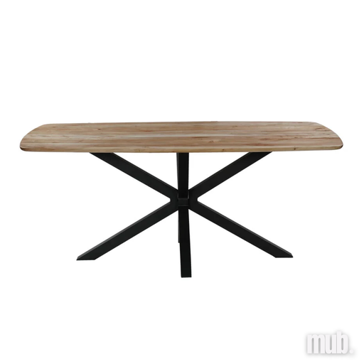 Table à diner (re)valorisée en acacia