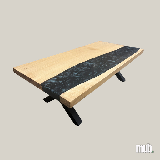 Table de centre en Peuplier Canadien & Époxy