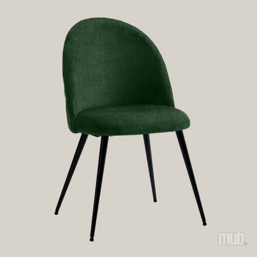 Chaise Firenze Diamante - Tissu Forest Green