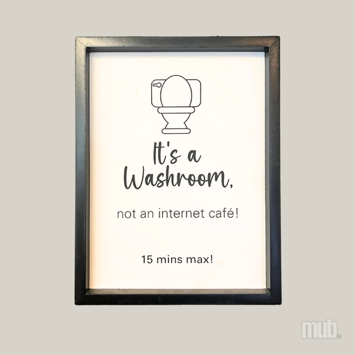 Tableau "it's a washroom"