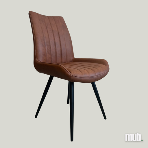 [MUB.CC.MOBR] Chaise en cuir véritable Savana